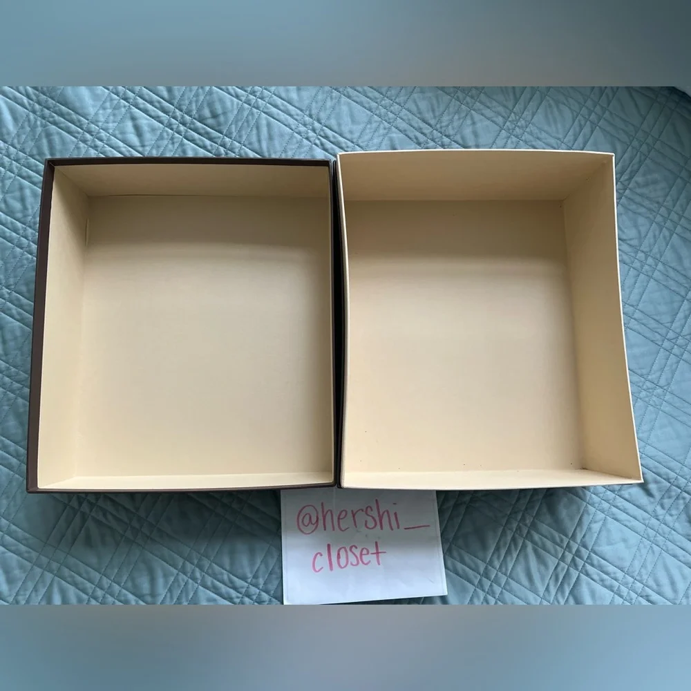 Authentic Louis Vuitton Large Brown Box Paper Shopping Storage